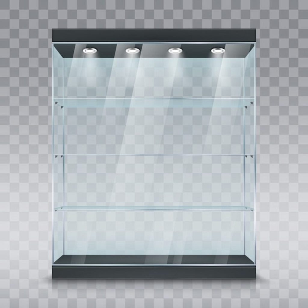 What are the most fashionable glass display cases for stores in 2023? glass display cases for stores