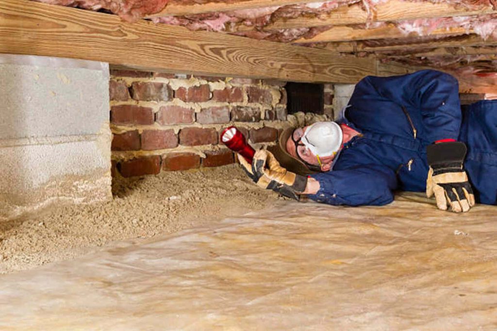 crawl space vapor barrier installation