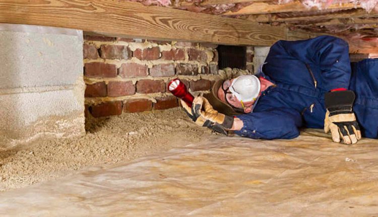 crawl space vapor barrier installation