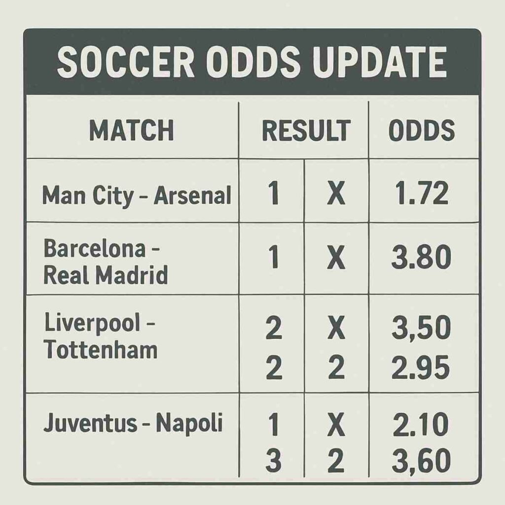 Accurate soccer prediction site