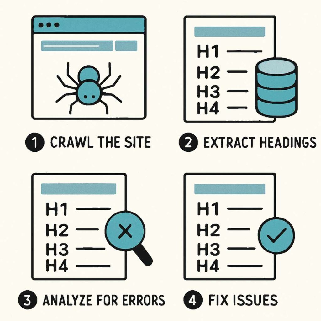 how to audit page headings