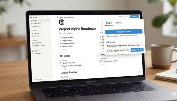 share notion page without account